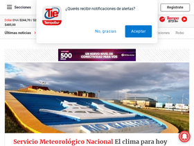 'tiemposur.com.ar' screenshot