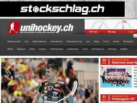 'unihockey.ch' screenshot