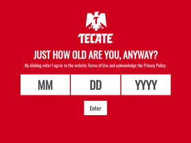 'tecatebeerusa.com' screenshot