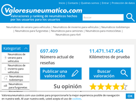 'valoresuneumatico.com' screenshot