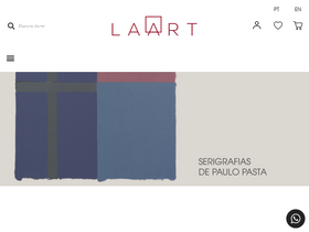 'laart.art.br' screenshot