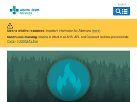 'albertahealthservices.ca' screenshot