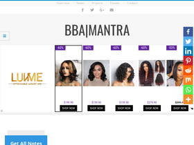 'bbamantra.com' screenshot