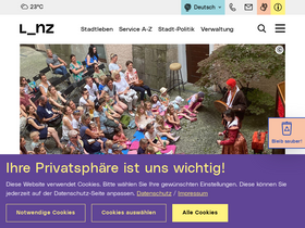 'linz.at' screenshot