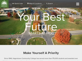 'hagerstowncc.edu' screenshot