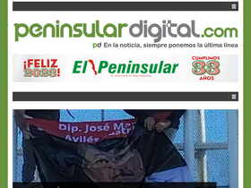 'peninsulardigital.com' screenshot