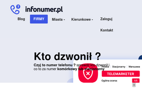 'infonumer.pl' screenshot