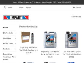impartusa.com homepage screenshot