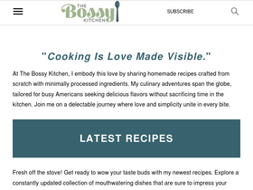 'thebossykitchen.com' screenshot