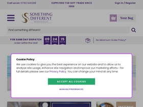 'somethingdifferentwholesale.co.uk' screenshot