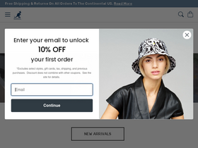 'kangol.com' screenshot