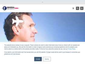 'universalweather.com' screenshot