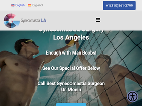 'gynecomastiala.com' screenshot