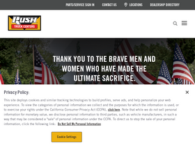 'rushtruckcenters.com' screenshot