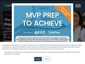 'vetprep.com' screenshot