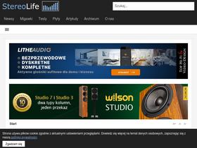 'stereolife.pl' screenshot