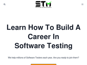 'softwaretestingmaterial.com' screenshot