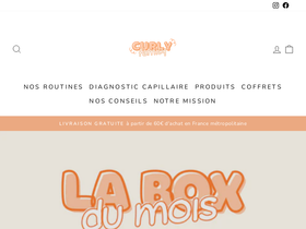 Curlyfamily homepage screenshot