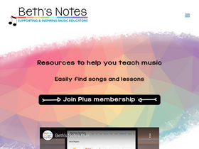 'bethsnotesplus.com' screenshot
