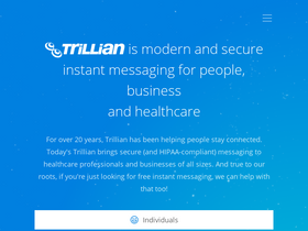 'trillian.im' screenshot