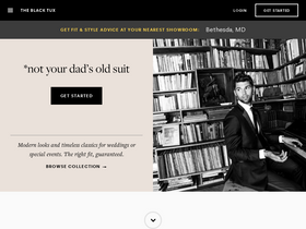 'theblacktux.com' screenshot