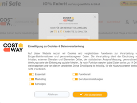 'costway.de' screenshot