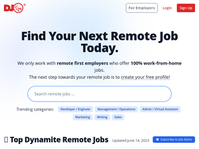 'dynamitejobs.com' screenshot