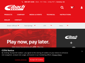 'eibach.com' screenshot