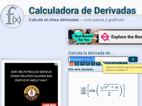 'calculadora-de-derivadas.com' screenshot
