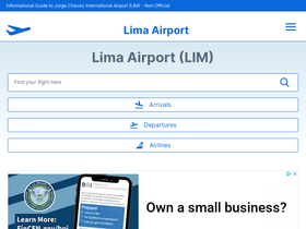 'airport-lima.com' screenshot