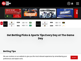 'thegameday.com' screenshot