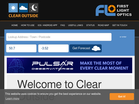 'clearoutside.com' screenshot