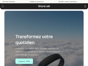 Onyra Lab homepage screenshot