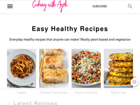 'cookingwithayeh.com' screenshot