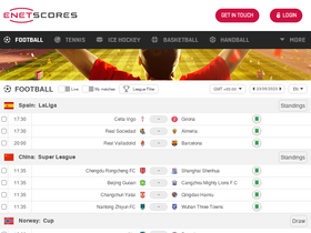 'enetscores.com' screenshot