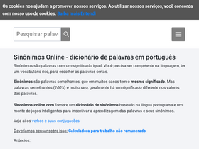 'sinonimos-online.com' screenshot