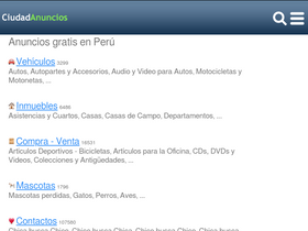 'ciudadanuncios.pe' screenshot