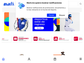 'marti.mx' screenshot