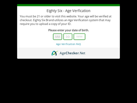 'eightysixbrand.com' screenshot