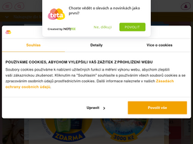 'tetadrogerie.cz' screenshot