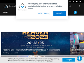 'gamingsociety.pl' screenshot
