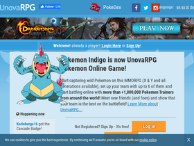 Jogando Pokemon Online no UnovaRPG