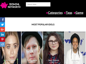 'idolnetworth.com' screenshot