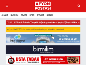 'afyonpostasi.com.tr' screenshot