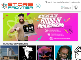 'storefrontier.com' screenshot
