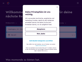 'momondo.ch' screenshot