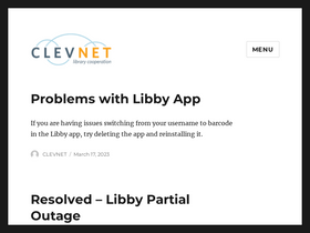 'clevnet.org' screenshot