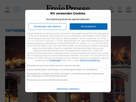 'freiepresse.de' screenshot
