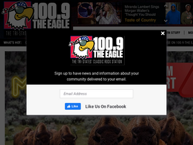 '101theeagle.com' screenshot