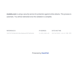 'models.com' screenshot